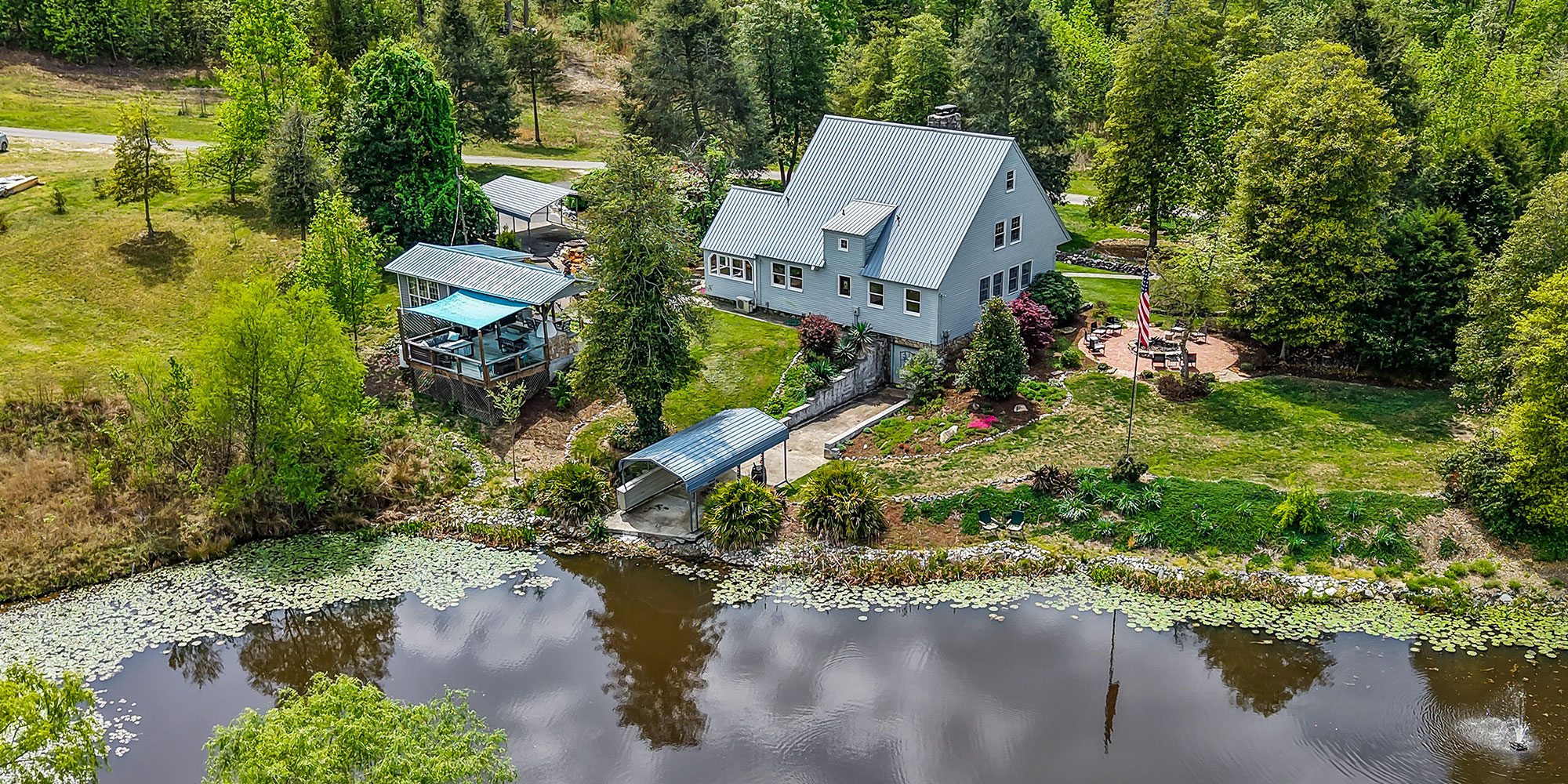 House By Pond House By Pond